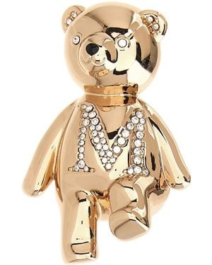 Max Mara 'Shiny' Bear Brooch - Metallic