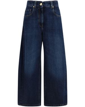 Brunello Cucinelli Barrel-Leg Jeans - Blue