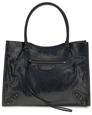 Balenciaga Small Le City Tote Bag - Black