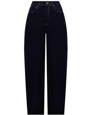 Givenchy Dark Jeans With Logo Patch - Blue