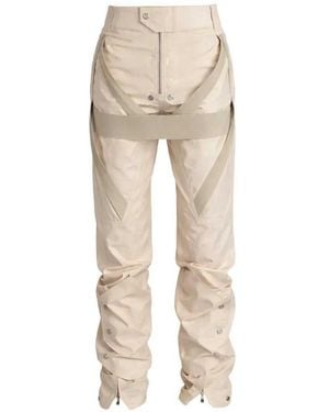 Rick Owens Harness Pants With Snap Closure - Natural
