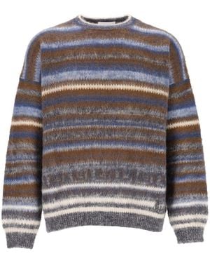 Isabel Marant Marant "Scolan-Gb" Striped Sweater - Gray