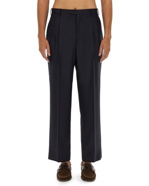 Etro Tailored Wool Pants - Blue