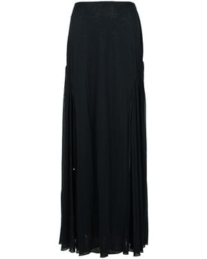 Lanvin 'Flared' Viscose Blend Skirt - Black