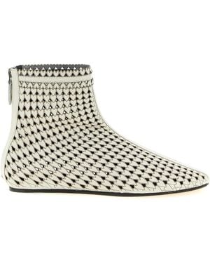Isabel Marant 'Ferix' Ankle Boots - White