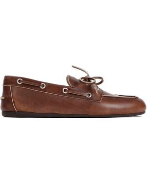 ミュウミュウ Miu Miu Suede Calf Leather Loafers Miu Miu Loafers and moccasins for Women | Online Sale up to
