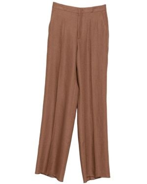 Tagliatore Linen Pants - Brown