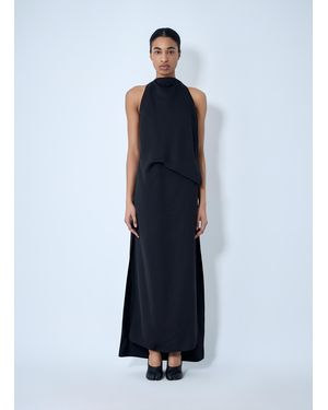 Sportmax Sleeveless Draped Maxi Dress - Blue
