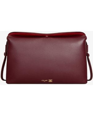 Celine Trio Leather Crossbody Bag - Purple