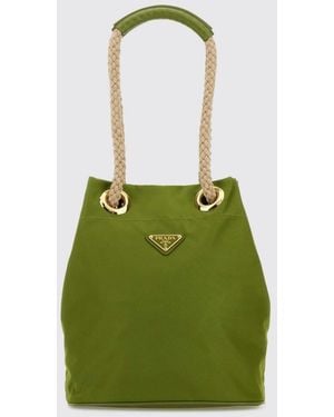 Prada Mariner Re-Nylon Bucket Bag - Green