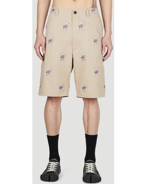 Junya Watanabe Roy Lichtenstein Shorts - Natural