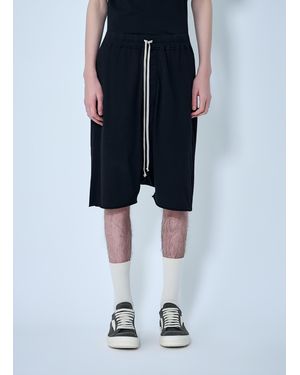 Rick Owens Drkshdw Drop-Crotch Drawstring Shorts - Blue