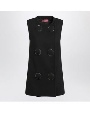 Gucci Vest With Large Buttons - Black