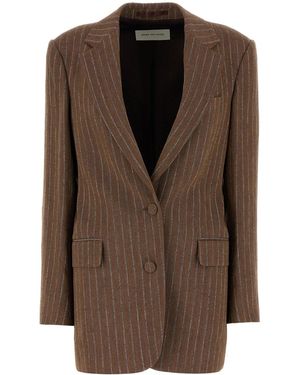 Dries Van Notenのブラウン スタンドカラー ジャケットがセール中