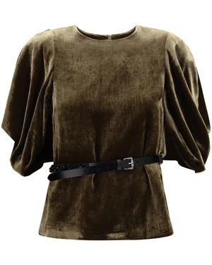 P.A.R.O.S.H. Velvet Top - Green