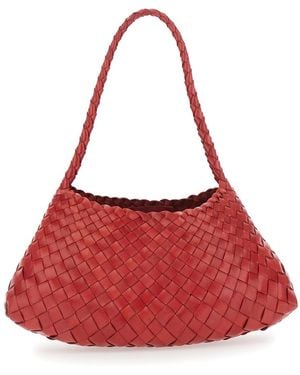 Dragon Diffusion 'Rossana' Shoulder Bag With Flared And Woven Design