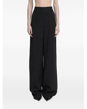 Balenciaga Wool Barrel Pants - Black