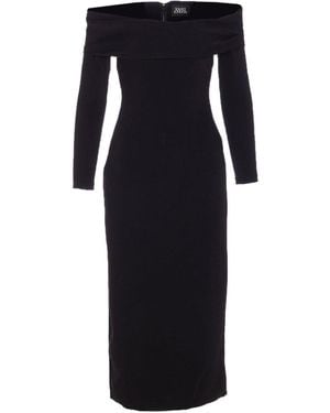 Solace London Yuni Midi Dress - Black
