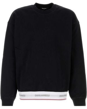 DSquared² Dsquared Cotton Oversize Sweatshirt - Black