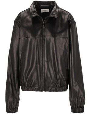 Saint Laurent Cassandre Lambskin Jacket - Black
