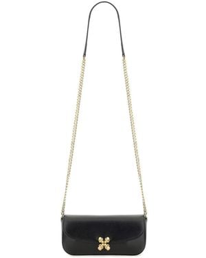 McQueen "Skull Flower" Bag Small - White
