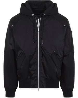 Moose Knuckles Georgie Satin Bomber - Black