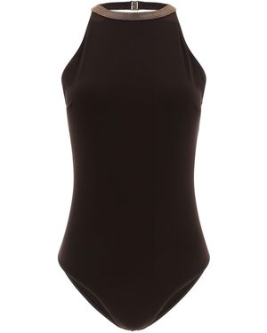 Brunello Cucinelli Polyamide One-Piece Swimsuit Clothing - Black