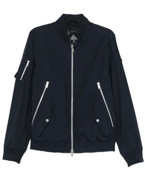 Moose Knuckles Courville Bomber Crinkle - Blue