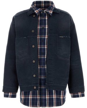 Balenciaga Dark Denim Jacket - Blue