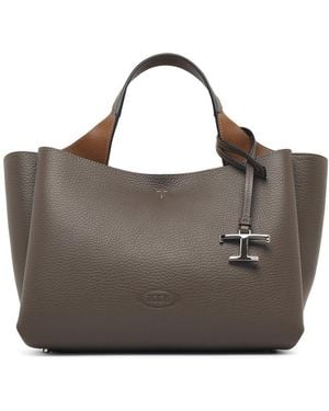 Tod's Dove Leather Mini Bag - Gray