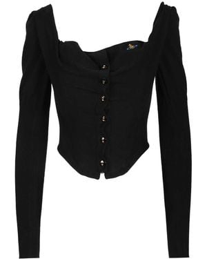 Vivienne Westwood 'Bea Corset' Cardigan - Black