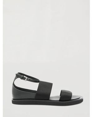 Max Mara Masoncia Leather Sandal - Black