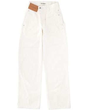 JW Anderson Wide-Leg Carpenter Pants - White
