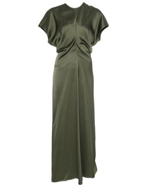 TOTEME Slouch Waist Long Dress - Green