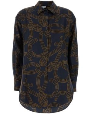 Loewe Paula's Ibiza Printed Silk Paula S Ibiza Shirt - Black