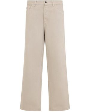 Prada Sand Loose-Fit Denim Jeans - Natural