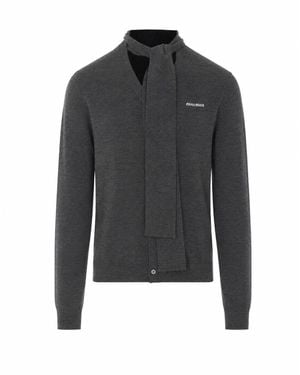 Miu Miu Logo Cardigan - Black