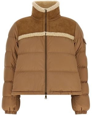 Moncler 'Aurore' Down Jacket - Brown