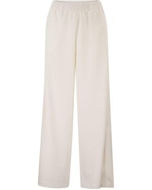Fay Regular Fit Jersey Pants - White