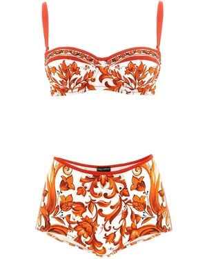 Dolce & Gabbana 'Maiolica' Bikini - Orange