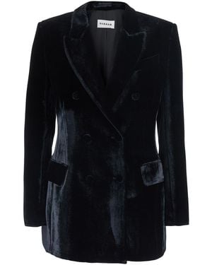 P.A.R.O.S.H. P.A.R.O..H. Double-Breasted Jacket With Peak Revers - Black