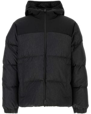 Moncler Slate Nylon Down Jacket - Black