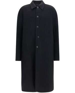 Rick Owens Brad Virgin Wool Coat - Black