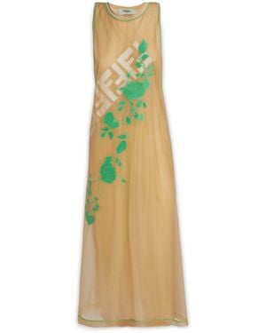 Fendi Clothing Dresses - Natural
