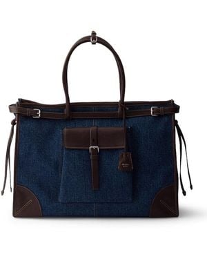 Prada Bonnie Shopping Bag - Blue