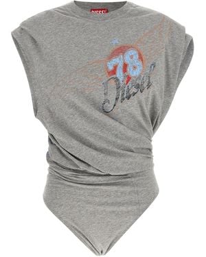 DIESEL 'T-Noby' Bodysuit - Gray
