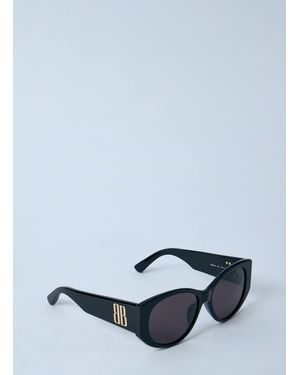 Balenciaga Nano Round Sunglasses in Gray | Lyst