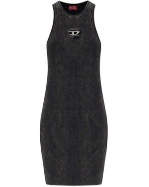 DIESEL Cotton Mini Dress - Black