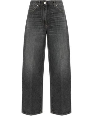 Peserico High Waist Jeans - Gray