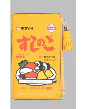 Anya Hindmarch Card Holder Sushi No Ko Leather Wallets & Purses - Yellow